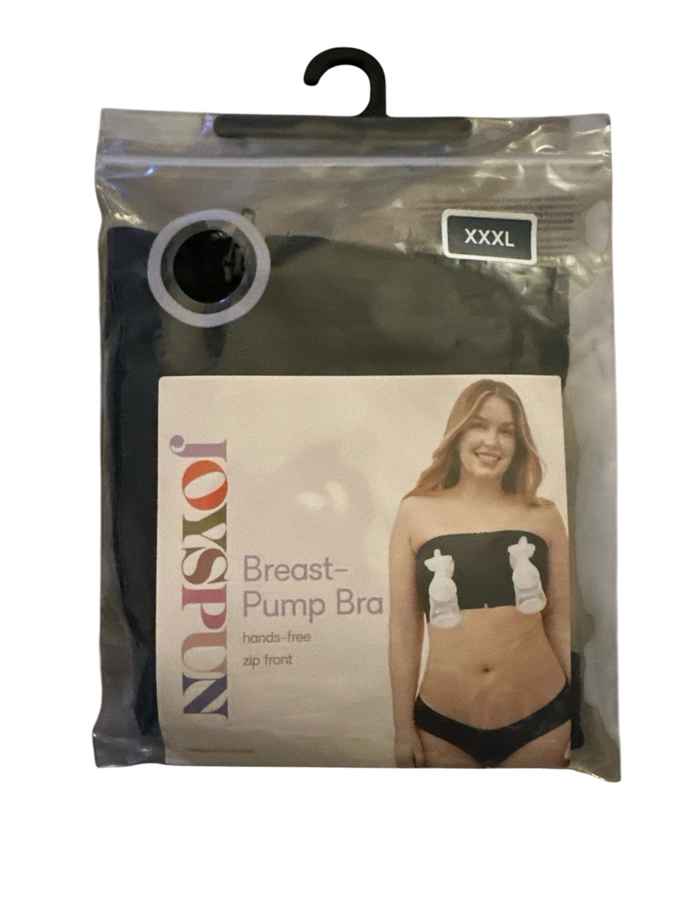 JoySpun Breast Pump Bra in Black - Hands-Free Support